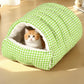 🐶😸Warmth Cozy Comfort  Plush Pet Cave