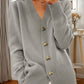 👑Hot Sale 49% Off🔥🌸Women's Casual Autumn Plain Yarn Buttoned Cardigan