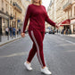 👕 Women's 2-Piece Long Sleeve Tracksuit Set – Minimalist Design, Easy to Style ✨