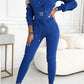 Women's Two-Piece Hooded Tracksuit Set
