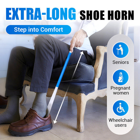 🔥Hot Sale🔥Adjustable Long Shoe Horn with Sock Remover for Seniors