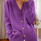 👑Hot Sale 49% Off🔥🌸Women's Casual Autumn Plain Yarn Buttoned Cardigan