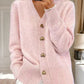 👑Hot Sale 49% Off🔥🌸Women's Casual Autumn Plain Yarn Buttoned Cardigan