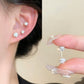 4 Pairs Sparkling Diamond Ball Stud Earrings