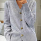 👑Hot Sale 49% Off🔥🌸Women's Casual Autumn Plain Yarn Buttoned Cardigan