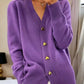 👑Hot Sale 49% Off🔥🌸Women's Casual Autumn Plain Yarn Buttoned Cardigan