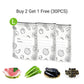 🍗Buy 2 Get 1 Free 🥦Reusable Aluminum Foil Sealable Storage Bags