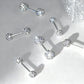 4 Pairs Sparkling Diamond Ball Stud Earrings