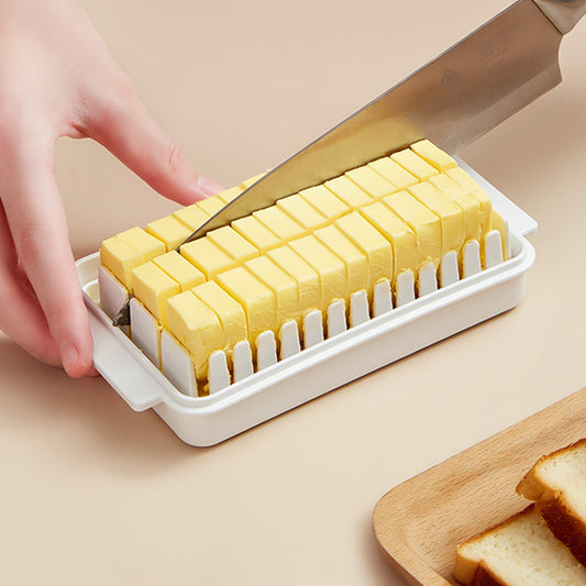 🔥Butter cutting box with lid, cheese and cheese slitting storage box, baking organizer