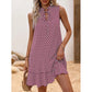 🎉Last day of the sale: 50% off 💃 Women's dress with a bow and geometric pattern