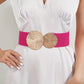 Women's Vintage Gold Buckle High Elastic Belt🎁