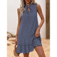 🎉Last day of the sale: 50% off 💃 Women's dress with a bow and geometric pattern