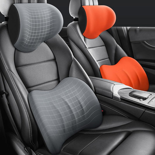 🔥Hot Sale For 50% OFF🔥 Ergonomic Car Seat Headrest & Lumbar Cushion💺