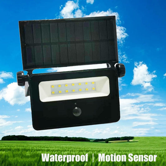 Bärbar LED-solcellslampa för utomhusbruk med sensor