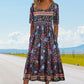 49% OFF🔥Women’s Elegant Bohemian Print Dress