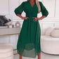 🎉2025 HOT SALE 50% off🎉 Women's V-neck Lightweight Chiffon Dress