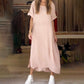 🌸2025 NEW SALES - 50% OFF🌸Women's Breathable Side Button Adjustable Sleeve Dress