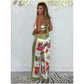 Spaghetti Strap Printed Top & Loose Women's Pants 2-Piece Set -💝 New Arrival 50% OFF💝