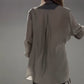 🎁free shipping✈Fashion Patchwork Irregular Lace-Up Shirt & Pants(Two-Piece Set)