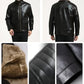🔥Free shipping🔥Men‘s Quilted Faux Leather Jacket【Fashion and warmth】