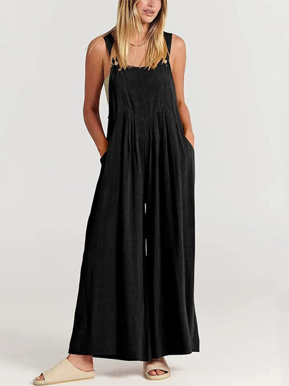 🥰 Plus Size Wide Leg Overalls Jumpsuit