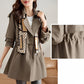 ✨New Style✨ Fashionable high-end women's windbreaker with mid-length lapel🎁free shipping
