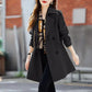 ✨New Style✨ Fashionable high-end women's windbreaker with mid-length lapel🎁free shipping