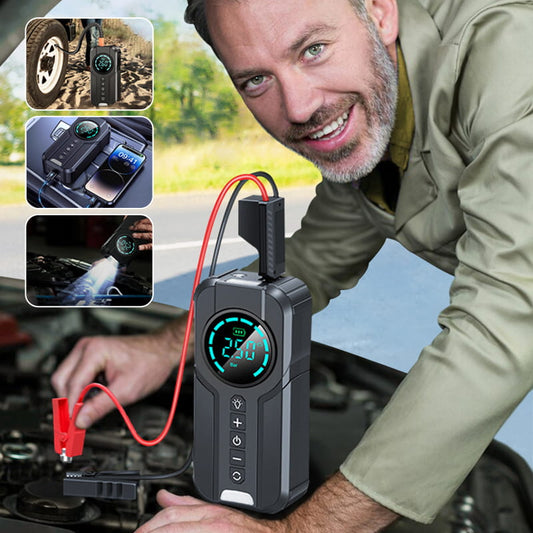 🔥Hot Sale 50% 0FF🍃Emergency starter power bank & car air pump