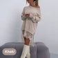 🌸Lace Trim Split Loose Fit Mid-Length Sweatshirt