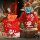 Christmas Drawstring Apple Candy Gift Bag