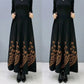 Women’s Elegant High-Waist A-Line Faux Wool Skirt