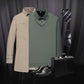🔥Winter Warmer🔥Men's Lapel Faux Two-Piece Knitted Shirt