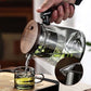 Leaves and water separation press teapot, 750 ml