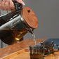 Leaves and water separation press teapot, 750 ml