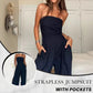 🎄What should I wear tomorrow?🎄Women's Strapless Jumpsuit With Pockets