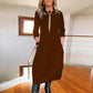 🎀Limited Sale 50% OFF🎀Women’s Casual Solid Color Round-neck Dress with Pockets