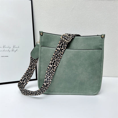 Colorful Straps Crossbody Leather Bags