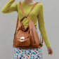Women's Convertible Stylish PU Leather Bag with Multiple Pockets