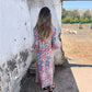 🎉New Hot Sales -50% OFF🥰Women's Bohemian V-Neck Abstract Printed Maxi Dress