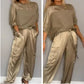 🔥Hot Sale - 49% off🔥Women's Round-Neck Top & Pants 2-Piece Set