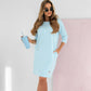💖Limited Sale 50% OFF💖Round Neck 3/4 Sleeve Dress with Pockets