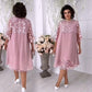 🌸🌸🌸Sheer Breeze Layered Lace Dress