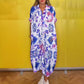 Women's Loose Printed Dress with Pockets
