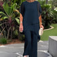 🔥Charming Irregular Top & Wide Leg Pants Set
