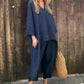 💕Limited Sale 50% OFF💕Women's Summer Loose Pocket V-Neck 2-Piece Set