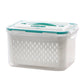 🔥Summer Hot Sale 50％ OFF💝2 in 1 Draining Fresh-Keep Food Container
