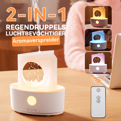 2-in-1 Raindrops Humidifier & Aroma Diffuser