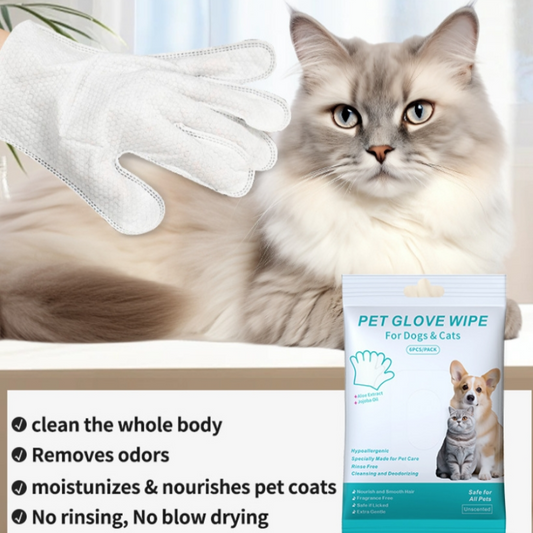🔥Hot Sale 49% Off🔥Convenient Efficient Pet Wash-Free Wipes Gloves🐾