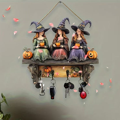 🎃Spellbinding Halloween Witches Wall Decor With Hooks