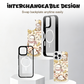 Shockproof Phone Case with Interchangeable Backplate for iPhone Series